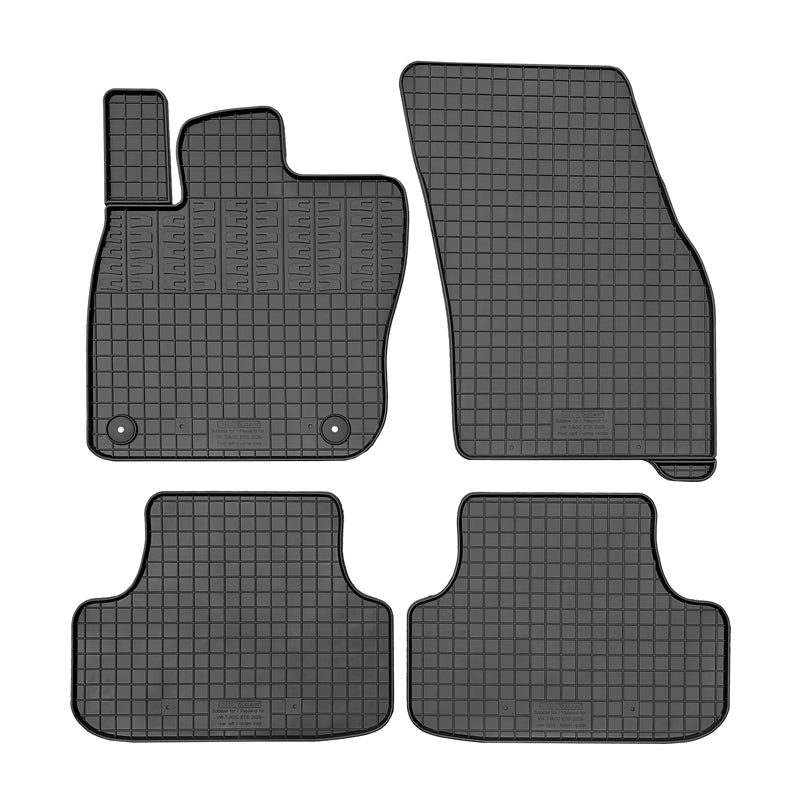 CIKCAR, Rubber mat, 4-piece, fits Volkswagen T-Roc II eTSi (2025-)