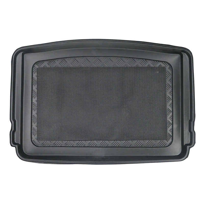 AutoStyle, bac de coffre, antidérapant, compatible avec Volkswagen Up! / Skoda Citigo / Seat Mii 2012- (plancher de chargement bas)