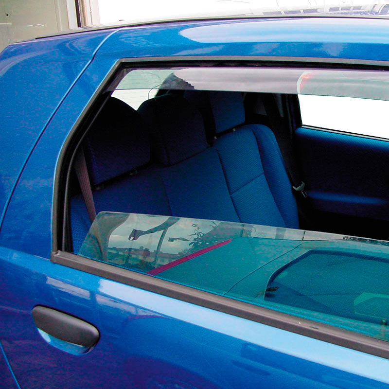 ClimAir, Wind deflectors for rear doors, Smoked, Fits BMW 1-Series E87 5-door 2004-2011