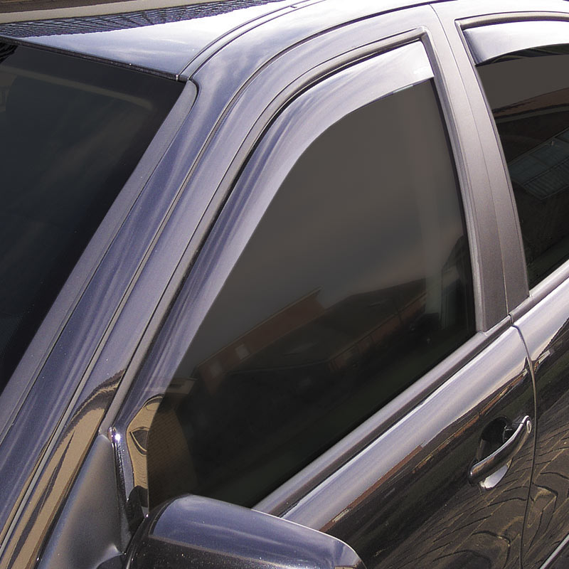 ClimAir, Window visors for front doors, Dark, fits Mitsubishi Outlander/Sport 5-door 2003-2009