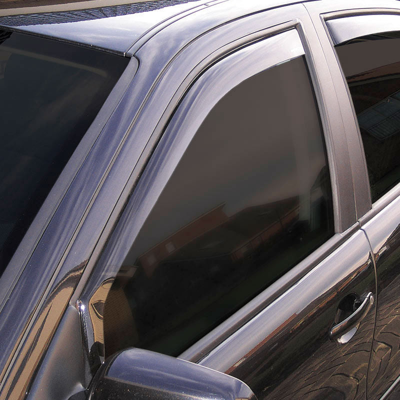 ClimAir, Winddeflectoren voor voordeuren, Donker, past op Volkswagen Golf V+VI station 2007- / Jetta sedan 2005-2010