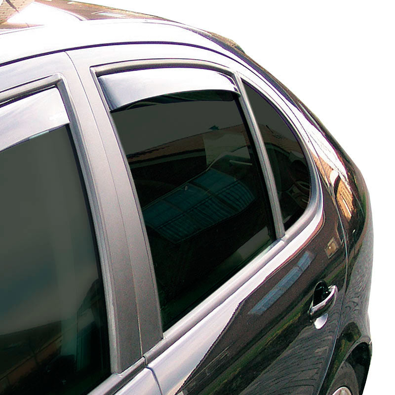 ClimAir, Wind deflectors for rear doors, Dark, Fits Alfa Romeo Sportwagon 159 2005-2011