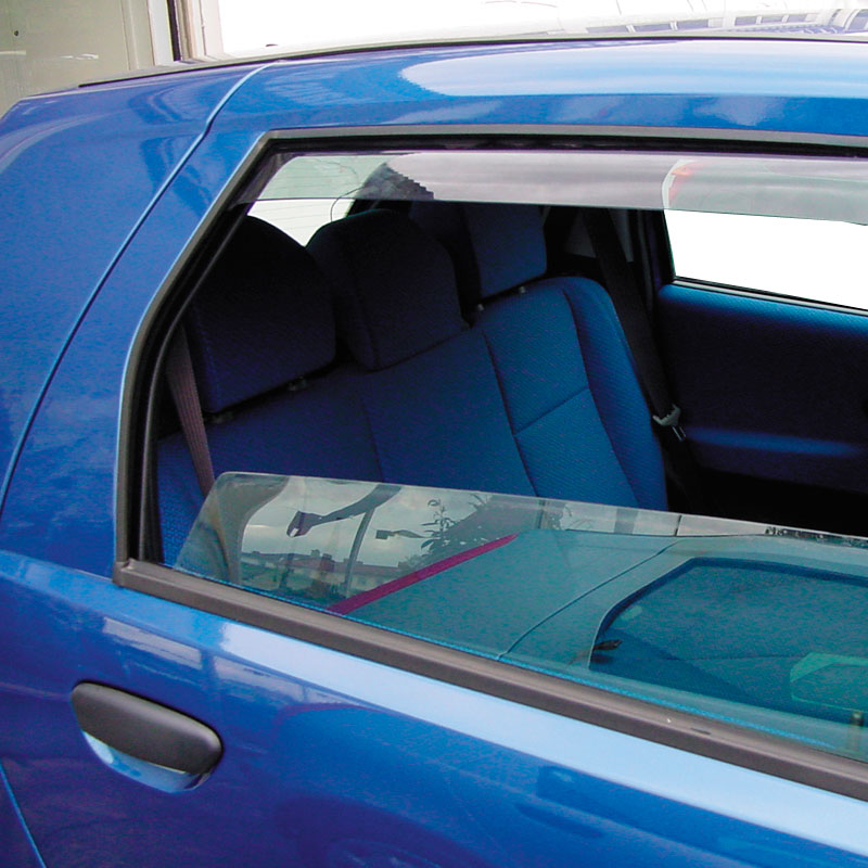 ClimAir, Déflecteurs d’air pour portes arrière, Fumé, compatible avec Chevrolet Spark 5 portes 2010-