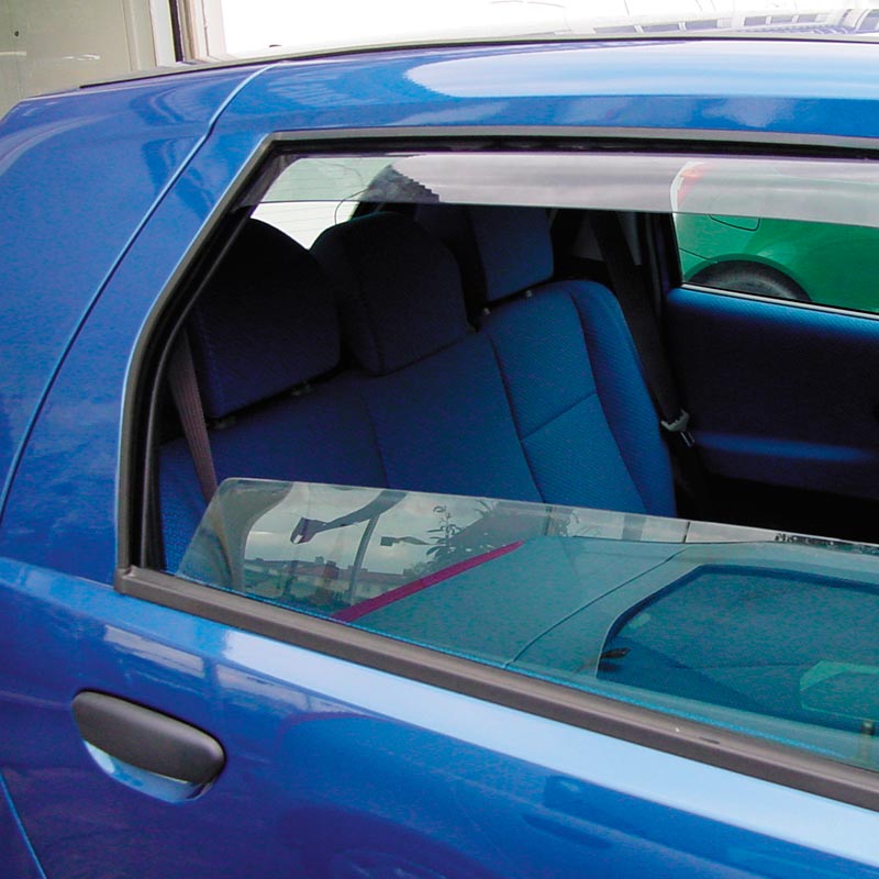 ClimAir, Wind deflectors for rear doors, Smoked, fits Kia Sportage 2010-2016