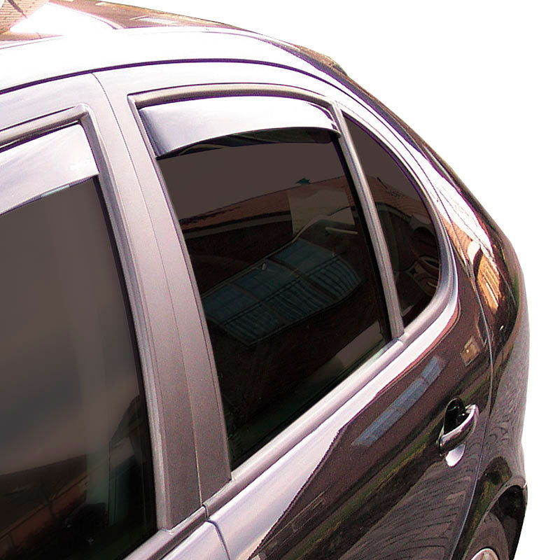 ClimAir, Wind deflectors for rear doors, Dark, fits Peugeot 508SW 5-door 2011-2018