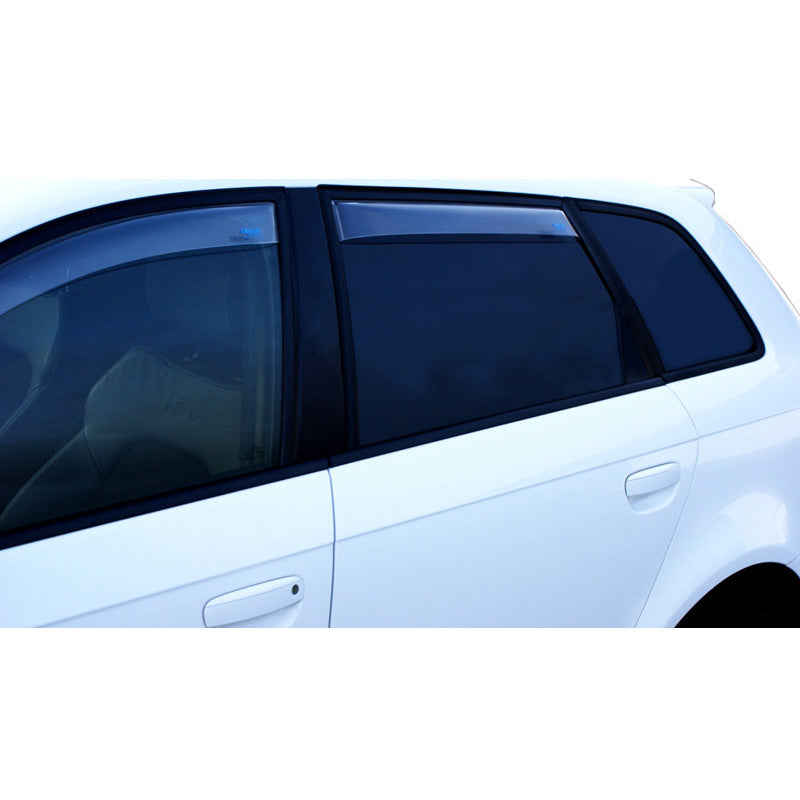 ClimAir, Wind deflectors for rear doors, Clear, fits Kia Soul 5 door 2014-2019