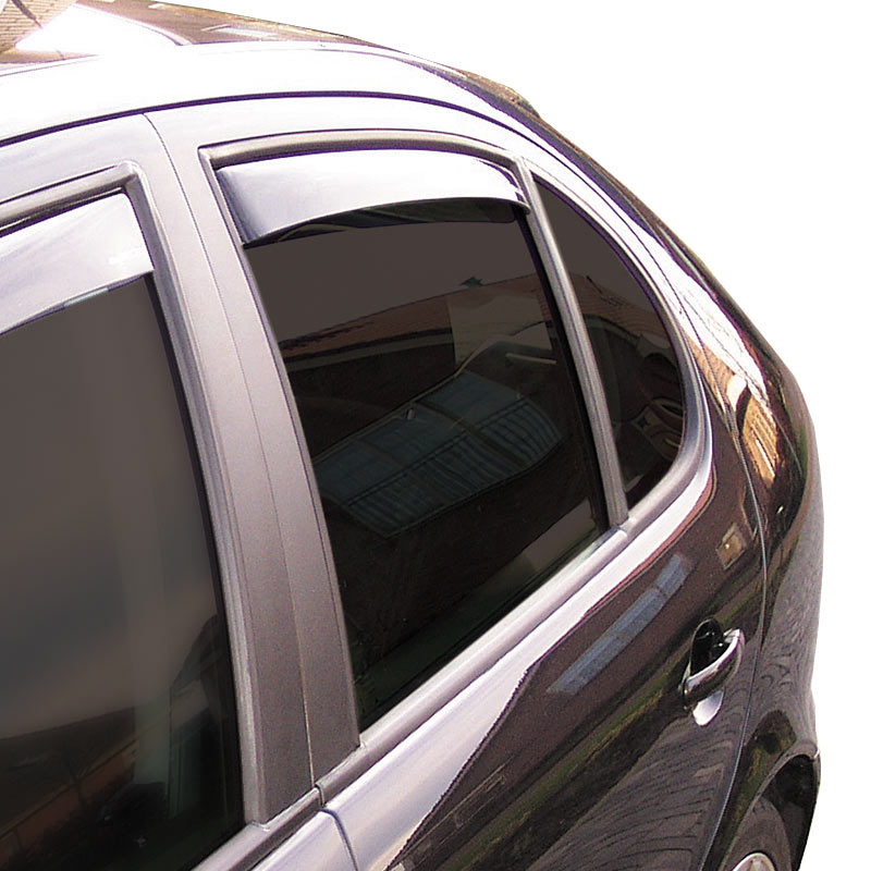 ClimAir, Winddeflectoren voor achterportieren, Donker, past op Toyota Prius XW5 2016-