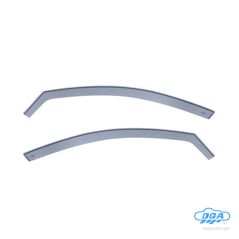 DGA, Déflecteurs de vent, teinté fumé, 2 pcs, convient pour Audi A6 (4F) Sedan/Avant/Allroad (2004-2011)