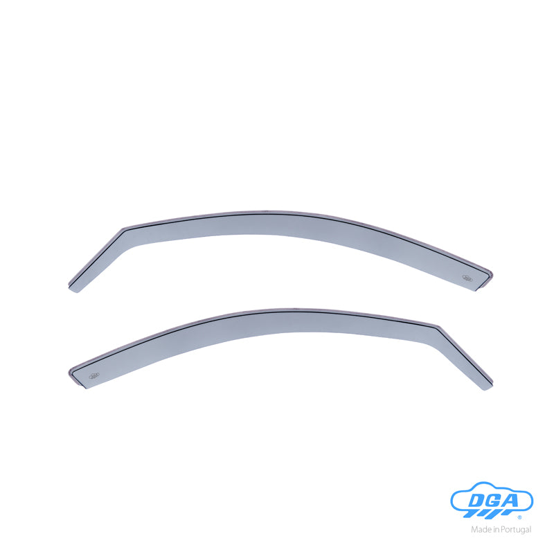 DGA, Déflecteurs d’air, teintés fumé, pour portes avant, 2 pcs., compatible avec BMW 3-Serie E90/E91 Sedan/Touring (2005-2012)