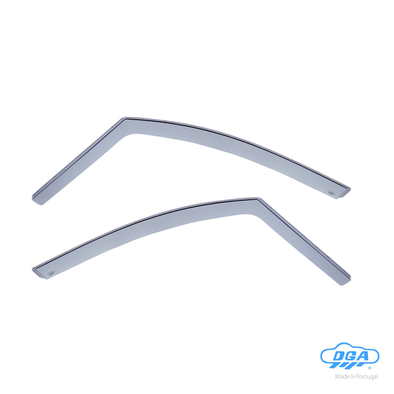 DGA, Déflecteurs de vent, teinté fumé, pour portes avant, 2 pcs, convient pour BMW 2-Series (F45) Active Tourer (2013-2021)
