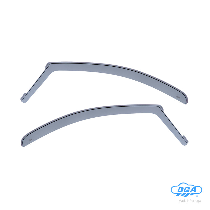 DGA, Déflecteurs de vitre, Fumés, 2 pcs, compatibles avec Citroën Jumpy (2007-2016) & Fiat Scudo (2007-2016) & Peugeot Expert (2007-2016) & Toyota Proace (2013-2016)