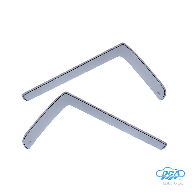 DGA, Wind Deflectors, Smoke Tinted, 2 pcs., fits Citroën Jumper (2007-) & Fiat Ducato (2006-) & Peugeot Boxer (2006-) & Opel Movano C (2022-)