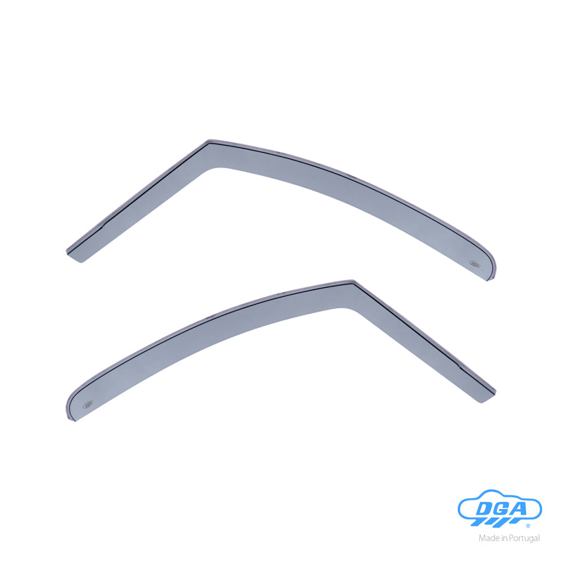 DGA, Wind Deflectors, Smoke Tinted for front doors, 2 pcs., fits Citroen Berlingo II & Peugeot Partner II (2008-2018)