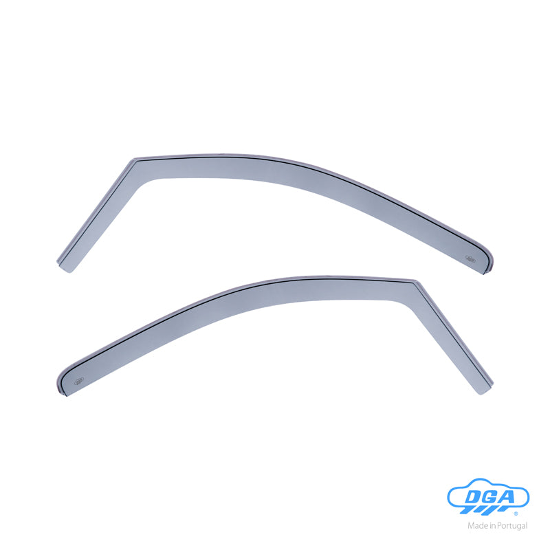 DGA, Wind Deflectors, Smoke Tinted, For front doors, 2 pcs., fits Citroën Jumpy/Dispatch/Spacetourer (2022-) & Fiat Scudo/Ulysse III (2022-) & Opel Vivaro C/Zafira Life (2019-) & Peugeot Expert/Traveller (2016-) & Toyota Pro-Ace/Pro-Ace Verso (2016-)