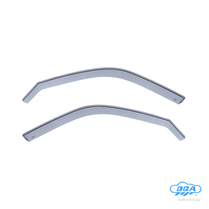 DGA, Wind Deflectors, Smoked, For front doors, 2 pcs., fits Citroën C4 Picasso/Grand Picasso (2013-) & C4 Spacetourer/Grand Spacetourer (2018-2021)