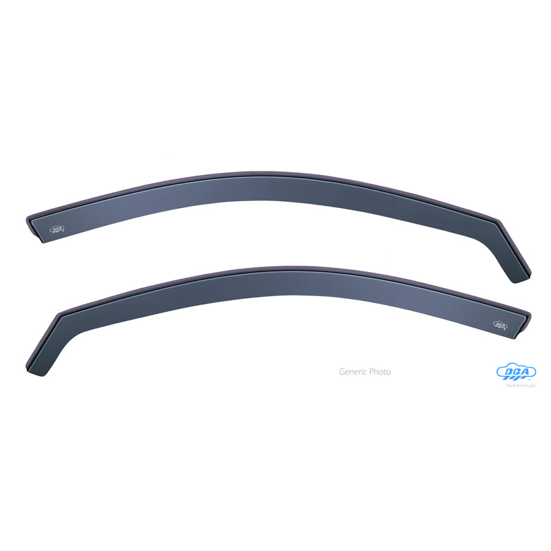 DGA, Wind Deflectors, Smoked, For front doors, 2 pcs, fits Citroën C3 Aircross (2017-2024)