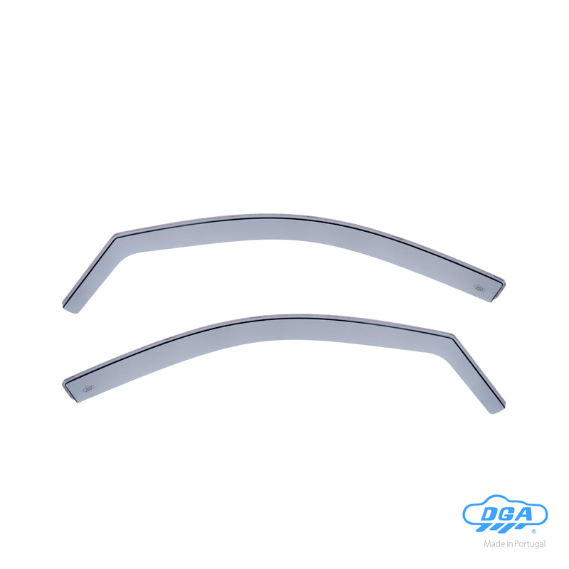 DGA, Wind deflectors, Smoke-tinted, 2 pcs., fits Citroën C4 Aircross (2010-2017) & Peugeot 4008 (2012-2017) & Mitsubishi ASX (2010-2022)