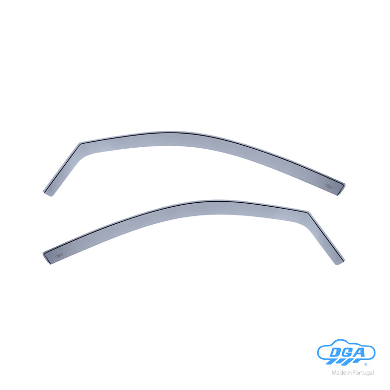 DGA, Wind deflectors, Smoke-tinted, For front doors, 2 pcs., fits Ford Fiësta V (JD) HB 3-door (2002-2008)