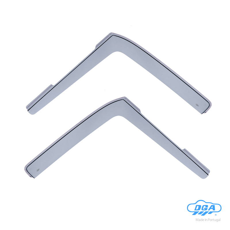 DGA, Windgeleiders, getint, voor de voorportieren, 2 stuks, geschikt voor Ford Transit Connect & Tourneo Connect (2002-2013)