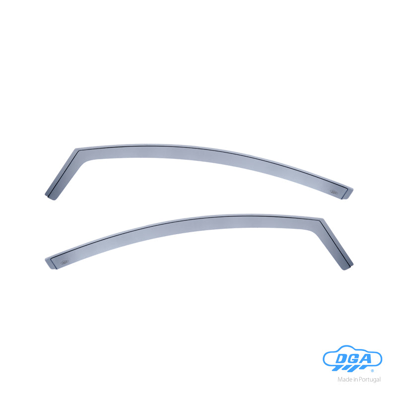 DGA, Déflecteurs de vitres, teintés fumé, 2 pièces, compatible avec Ford Fiësta 3 portes (2008-2017)