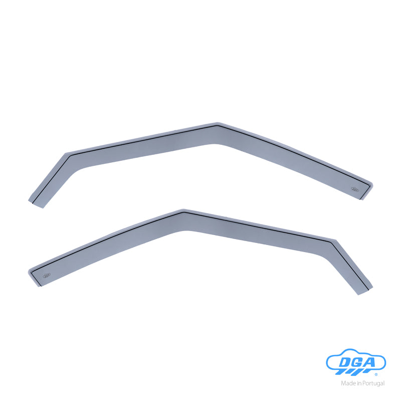 DGA, Wind deflectors, Smoke-tinted, 2 pcs., for front doors, fits Ford S-Max I (WA6) (2010-2015)