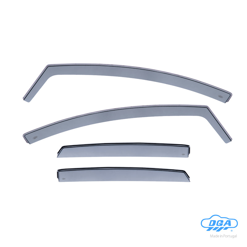 DGA, windschermen, rookkleurig, 4-delig, past op Ford Focus III Sedan/HB 5-deurs (2011-2018)