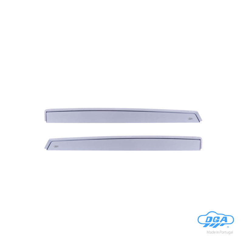 DGA, Wind deflectors, smoked, for rear doors, fits Ford Fiësta 5-door (2017-)