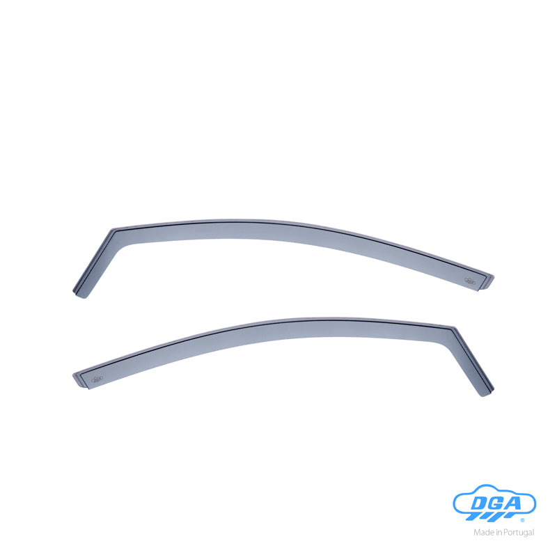 DGA, Wind deflectors, Smoked, 2 pcs., fits Ford Fiësta 3-door (2017-)