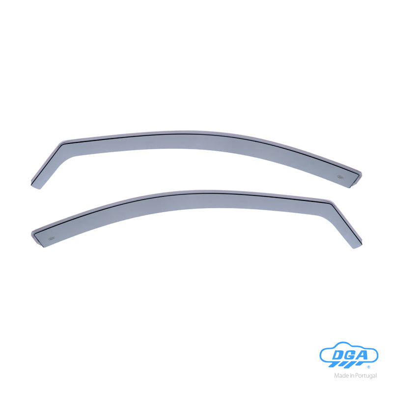 DGA, Wind deflectors, Smoked, 2 pcs., fits Hyundai i30 (PDE) HB 5-door & CW (2017-)