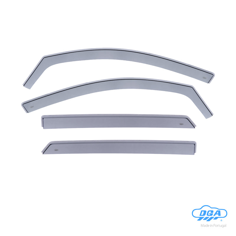 DGA, Déflecteurs de vent, Fumé, 4 pièces, compatibles avec Hyundai Tucson (TLE) (2015-2020)