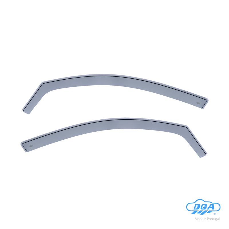 DGA, Déflecteurs de vent, Fumé, Pour les portes avant, 2 pièces, compatibles avec Hyundai Tucson (TLE) (2015-2020)