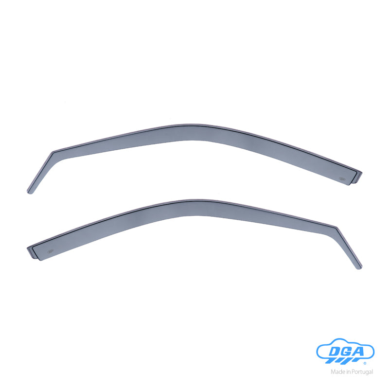 DGA, Déflecteurs de vent, teinté fumé, 2 pcs, convient pour Honda Civic (EG/EJ) HB 3-dørs/Coupé (1991-1995)