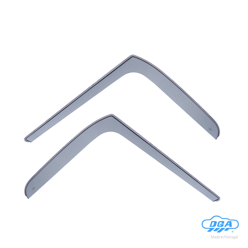 DGA, Wind Deflectors, Smoke Tinted, 2 pcs., Fits Iveco Daily III/IV/V (2000-2014), Nissan Interstar (2003-), Opel Movano A (1998-2010), Renault Master/Mascott (1997-2010)