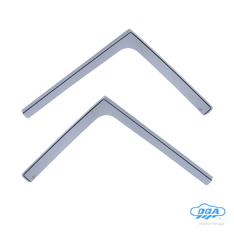 DGA, Wind deflectors, Smoked, For front doors, 2-piece, fits Iveco Daily VI (2014-2019) & VII (2020-)