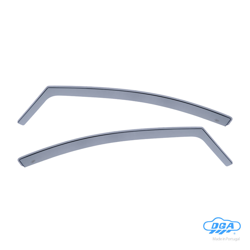 DGA, winddeflectoren, rookkleurig, voorportieren, 2-delige set, geschikt voor Kia Cee'd (JD) Hatchback/Sportswagon (2012-2018)