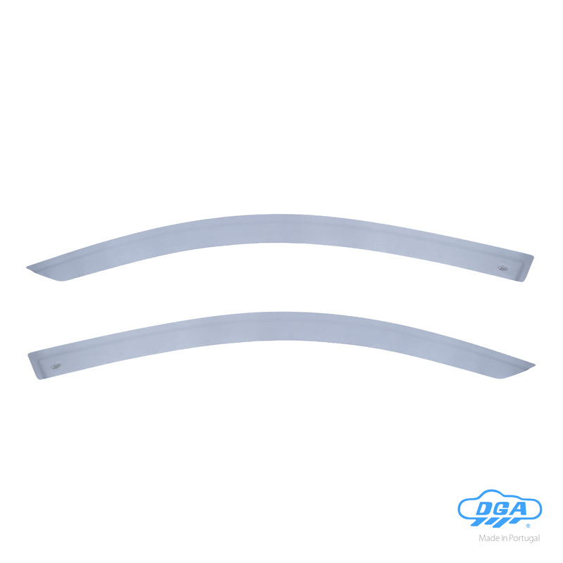 DGA, Déflecteurs d'air, fumés, pour les portes avant, 2 pcs., compatible avec Volvo C30 (2006-2013)