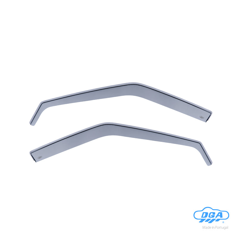 DGA, Déflecteurs d'air, teintés fumé, pour portes avant, 2 pièces, compatible avec Mazda 323 (BF) Sedan (1985-1989)