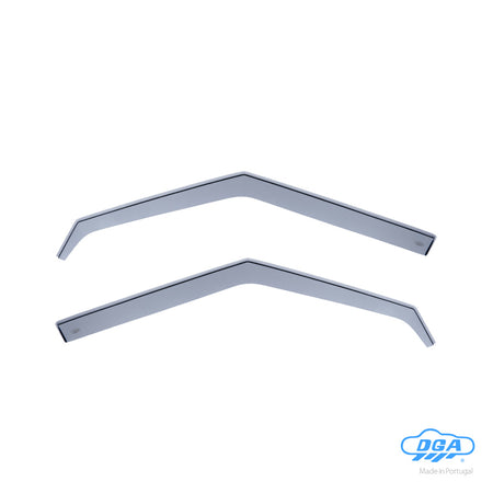 DGA, Vindafvisere, røgfarvet, 2-pieces, passer til Mazda 323 (BG) HB 3-dørs (1989-1994)