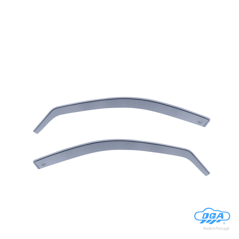 DGA, Wind deflectors, Smoked, For front doors, 2 pcs., fits Mercedes E-Class W211 Sedan/Wagon (2002-2009)