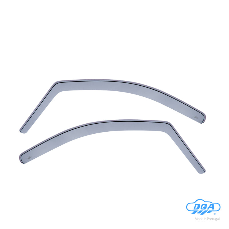 DGA, Déflecteurs d’air, fumés, pour portes avant, 2 pièces, compatible avec Mercedes Vito/Viano W639 (2003-2013)