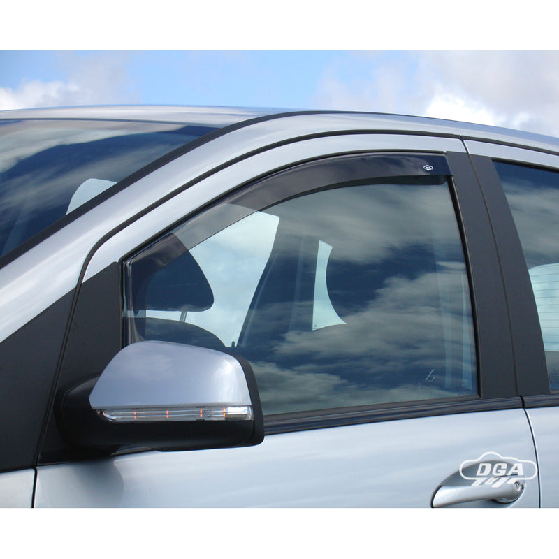 DGA, Wind Deflectors, Smoked, For front doors, 2 pcs., fits Mercedes B-Class W245 (2005-2011)
