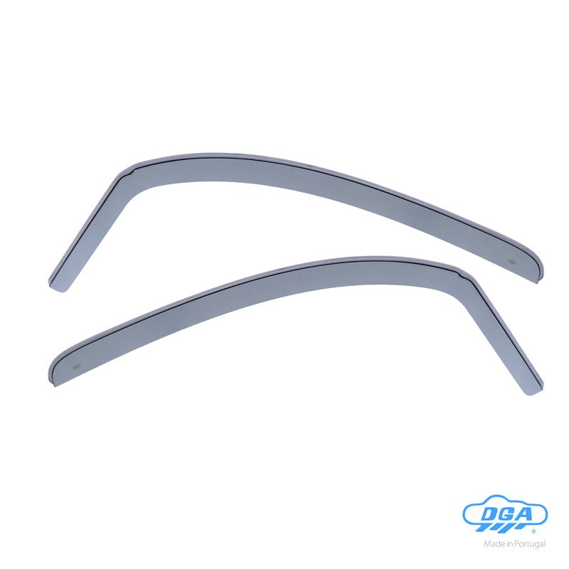 DGA, Déflecteurs d'air, teintés fumés, compatibles avec Renault Kangoo (2008-2021) et Mercedes Citan (2012-2021), 2 pièces pour les portes avant