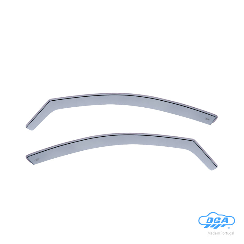 DGA, Wind Deflectors, Smoked, for front doors, fits Mercedes C-Class W205 Sedan/Wagon (2014-2021)