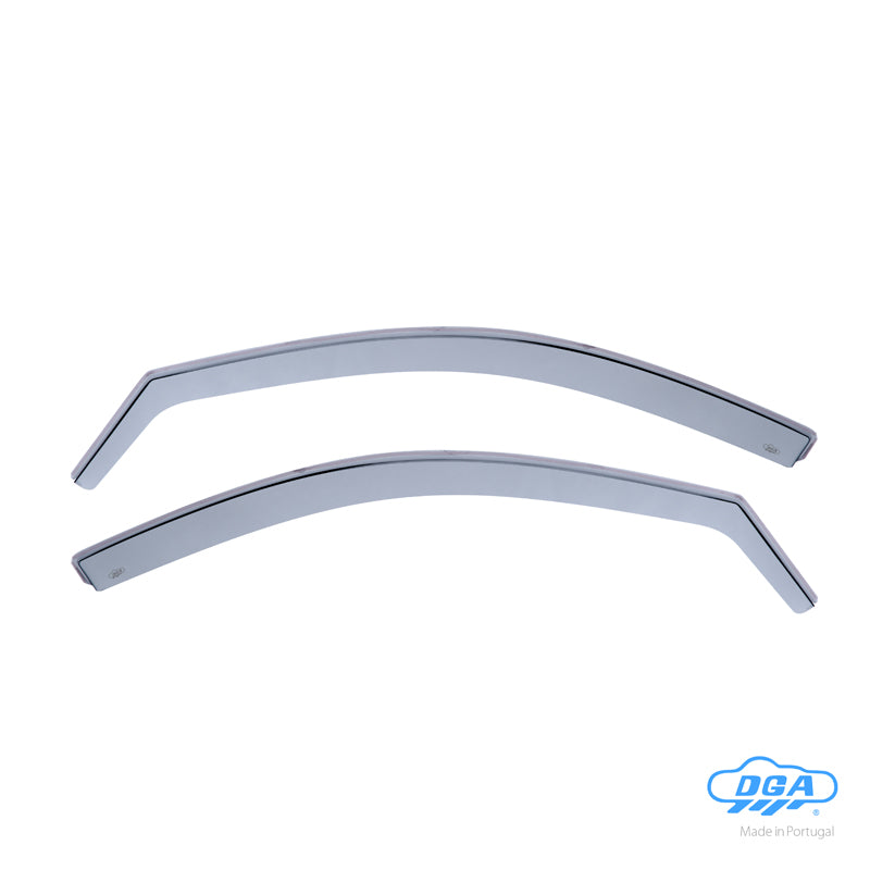 DGA, Wind Deflectors, Smoked, 2 pcs., for front doors, fits Mitsubishi L200 (Triton) Double Cab (2006-2015)