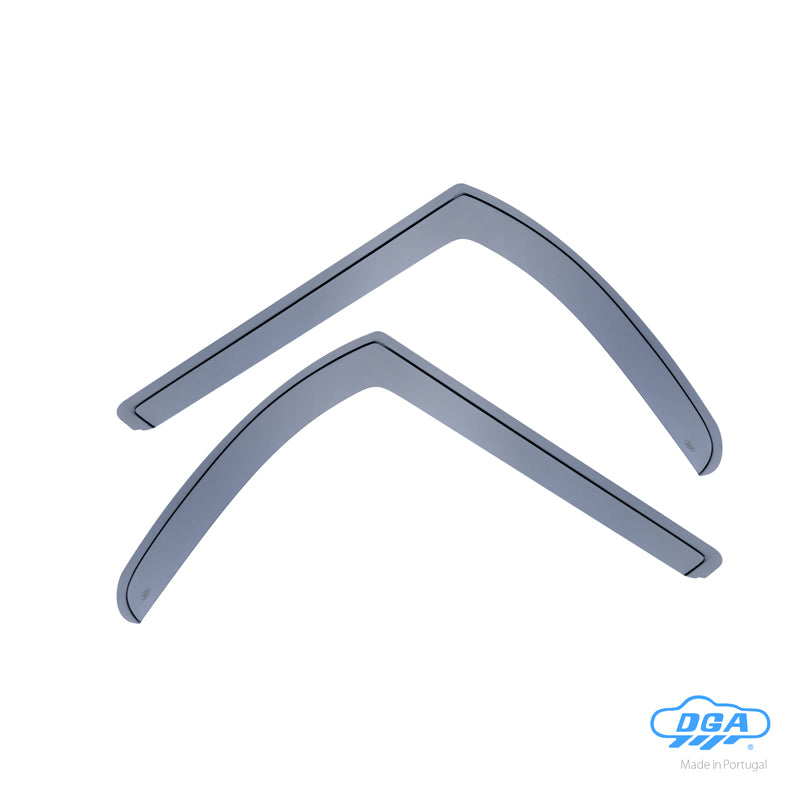 DGA, Wind Deflectors, Smoked, 2 pcs., Fits Renault Trafic & Opel Vivaro & Nissan Primastar (2001-2014)