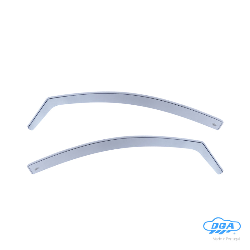 DGA, Wind Deflectors, Smoked, For Front Doors, 2 pcs., Fits Nissan Qashqai (J10) & Qashqai +2 (2007-2013)