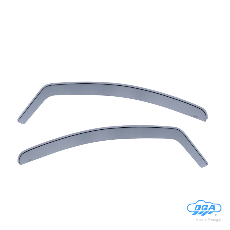 DGA, Déflecteurs d'air, teintés fumé, pour portes avant, 2 pièces, compatibles avec Nissan Pixo (2009-2013) & Suzuki Alto (2009-2015)