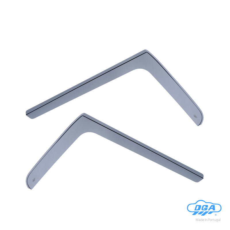 DGA, Wind Deflectors, Smoked, 2 pcs., Fits Renault Master III & Opel Movano B & Nissan NV400 (2010-2024)