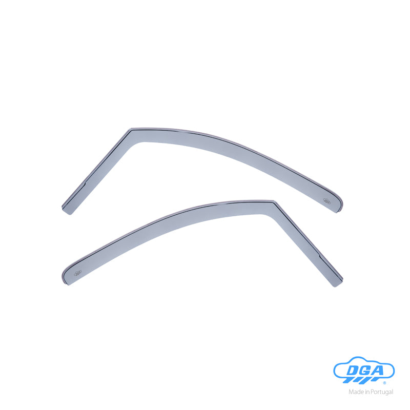 DGA, Déflecteurs d'air, teintés fumés, pour les portes avant, 2 pcs, compatible avec Nissan NV200 / Evalia (2010-)