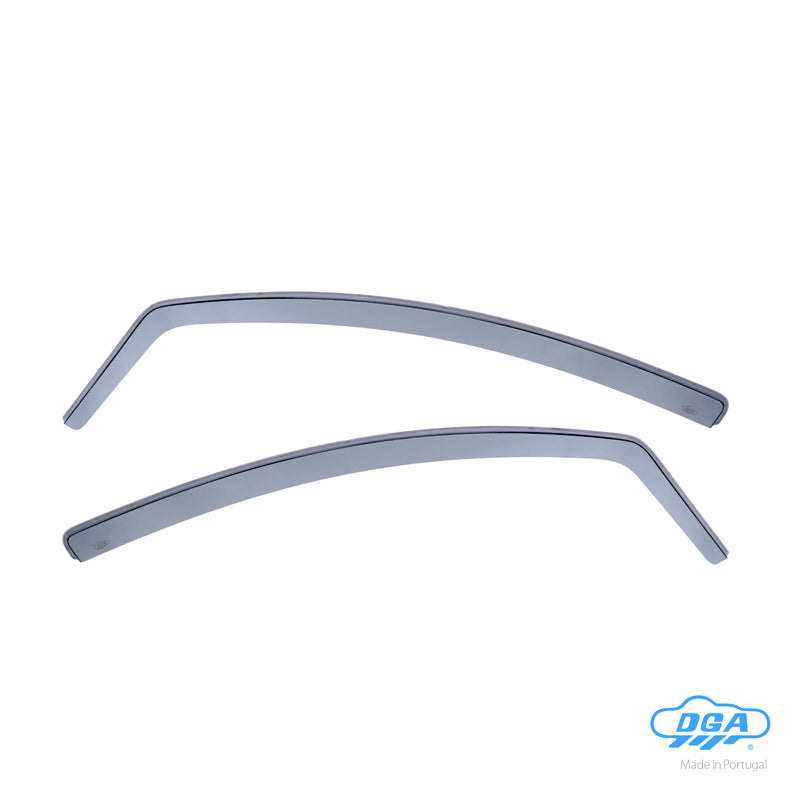 DGA, Wind Deflectors, Smoked, 2 pcs., Fits Opel Corsa D & E HB 3-door (2006-2019)